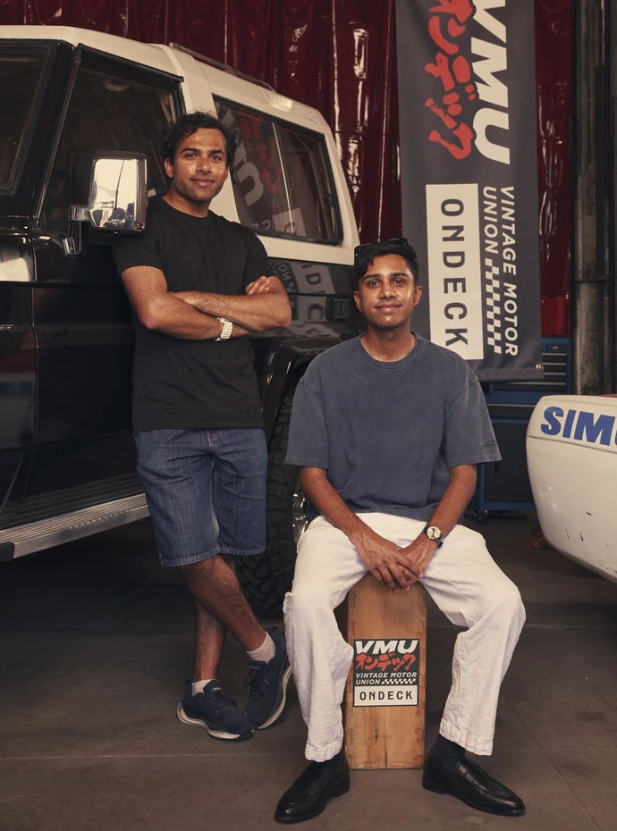 With my brother at Vintage Motor Union